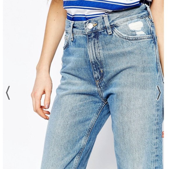 M.i.h JEANS JEANNE HIGH-RISE CROPPED DISTRESSED JEANS - Picture 11 of 11